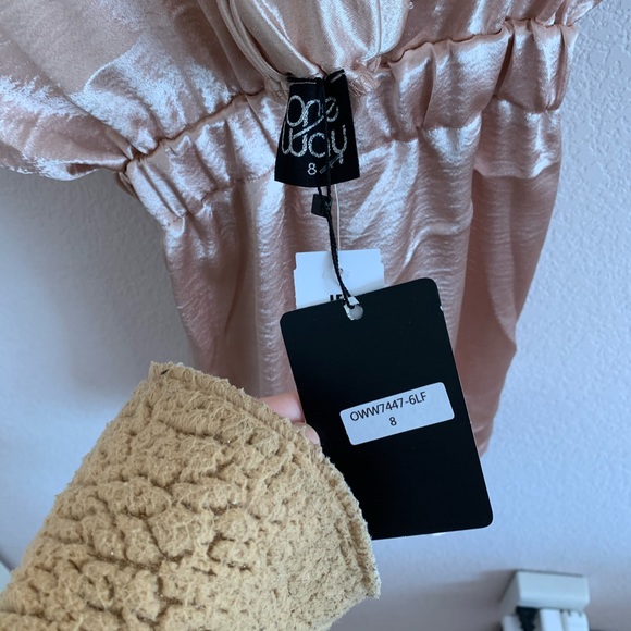 NWT |  LF Rose Gold Wrap Romper - Picture 3 of 3